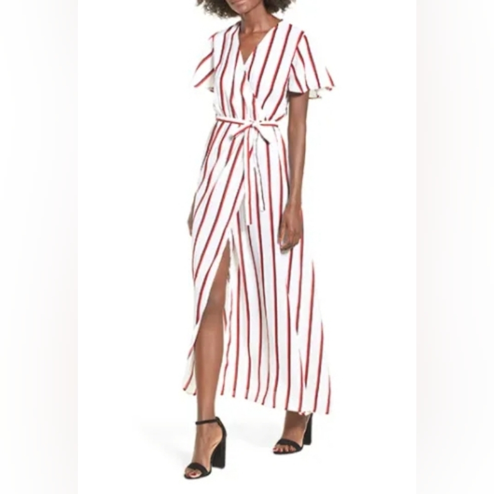 Stone & Row Elegant Striped Maxi Dress Ez Days